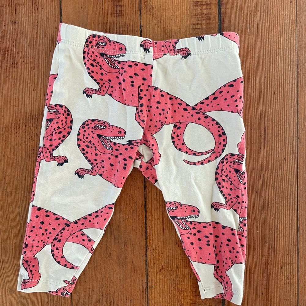 Pink Dinosaur Print Leggings